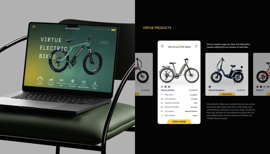Virtue Electric Bikes Shopify ecommerce website project by Create Circus